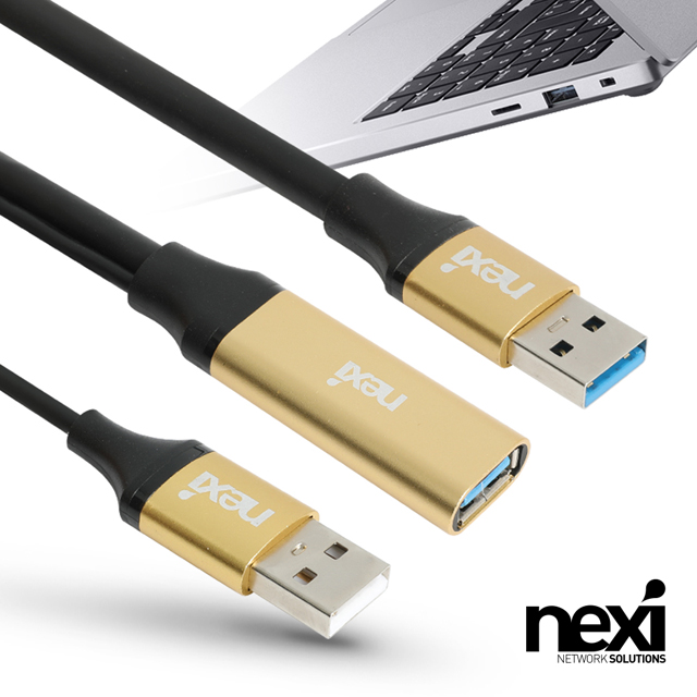 NX1166 USB 3.0 AM-AF 연장 리피터 케이블 5m