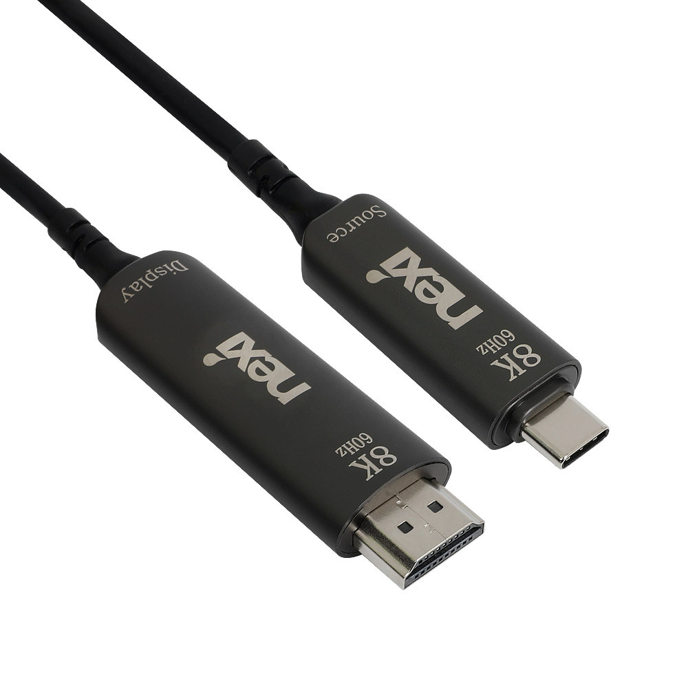 NX1356 USB 3.1 C타입 to HDMI 2.1 AOC 하이브리드 광 케이블 15M