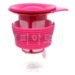 하리오 필터 유리컵 HDT-L 350ml/핑크