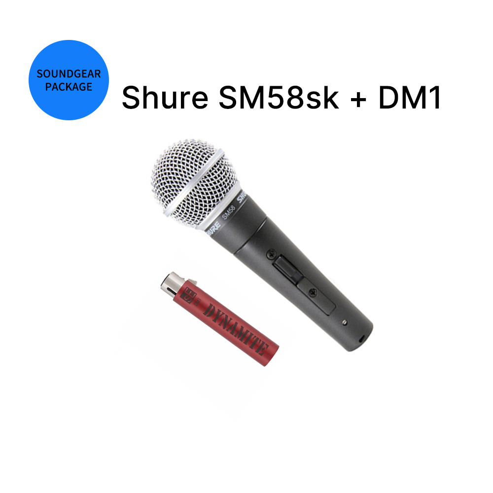 Shure SM58sk + sE DM1 다이너마이트 패키지