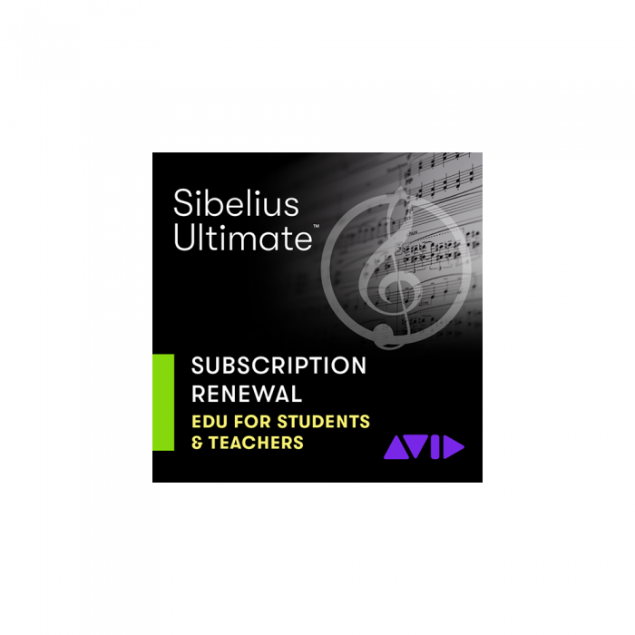 Avid Sibelius Ultimate 1-Year Subscription RENEWAL EDU 아비드 시벨리우스 울티메이트 1년구독 교육용