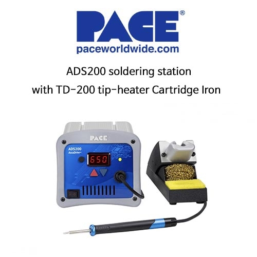 PACE 페이스 ADS200 AccuDrive® Production Soldering Station with TD-200 Tip-Heater Cartridge Iron 8007-0580